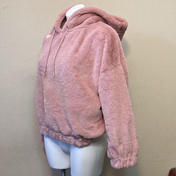 NWT💙 Express Super Soft Fuzzy Hoodie - Picture 7 of 14